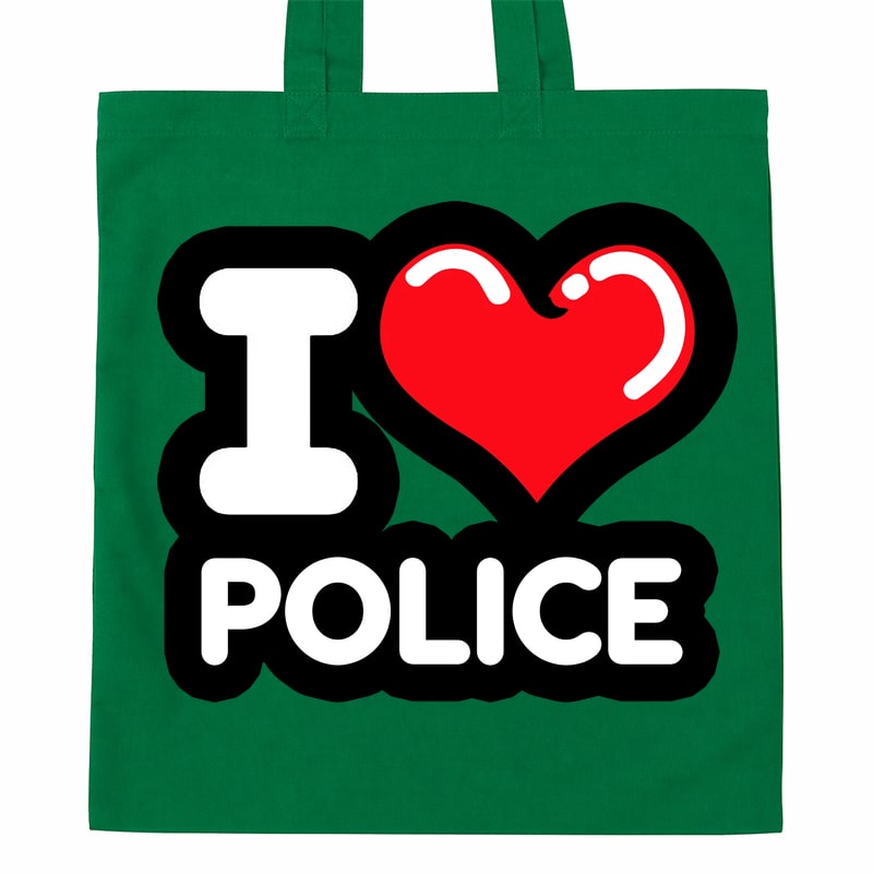 Torba bawełniana Kocham To Miasto Police - obrazek 4