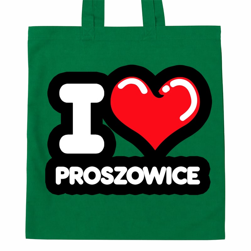 Torba bawełniana Kocham To Miasto Proszowice - obrazek 4