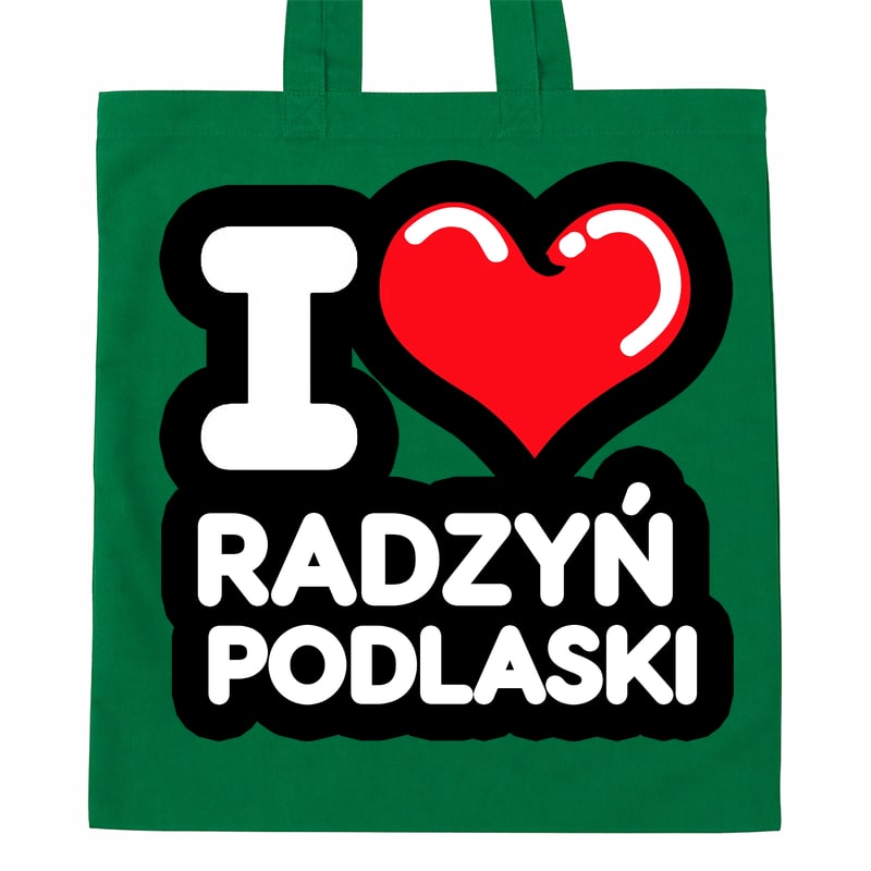Torba bawełniana Kocham To Miasto Radzyń Podlaski - obrazek 3
