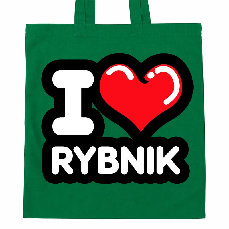 Torba bawełniana Kocham To Miasto Rybnik - obrazek 3