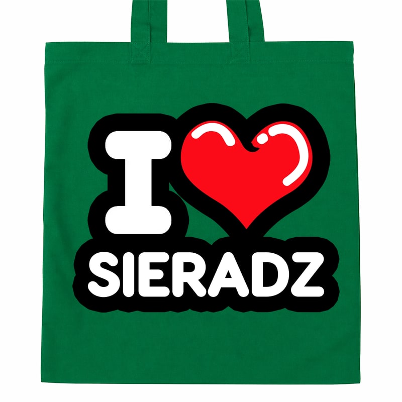 Torba bawełniana Kocham To Miasto Sieradz - obrazek 3