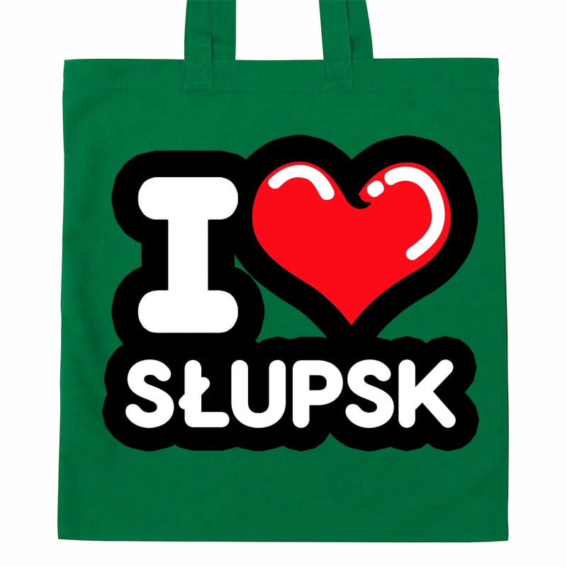 Torba bawełniana Kocham To Miasto Słupsk - obrazek 3