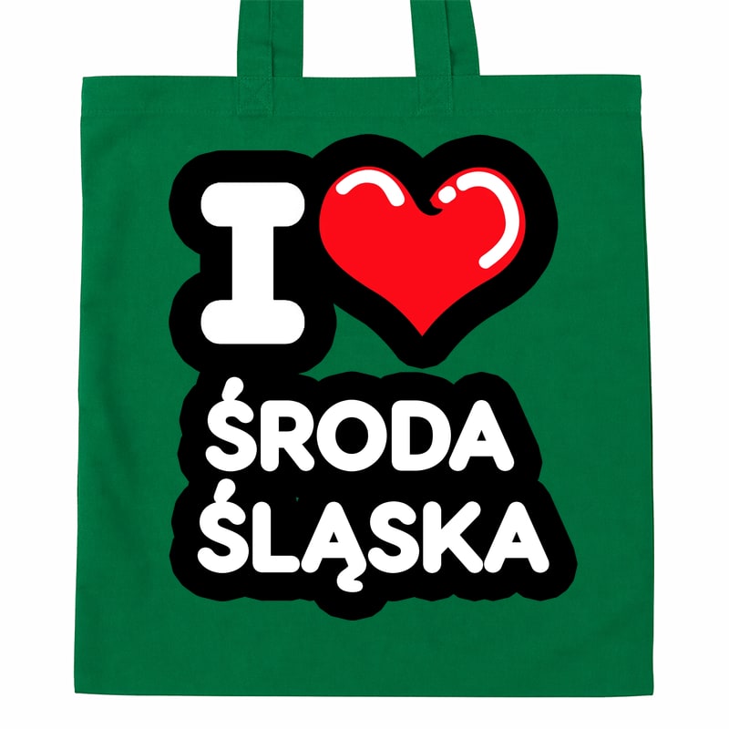 Torba bawełniana Kocham To Miasto Środa Śląska - obrazek 3