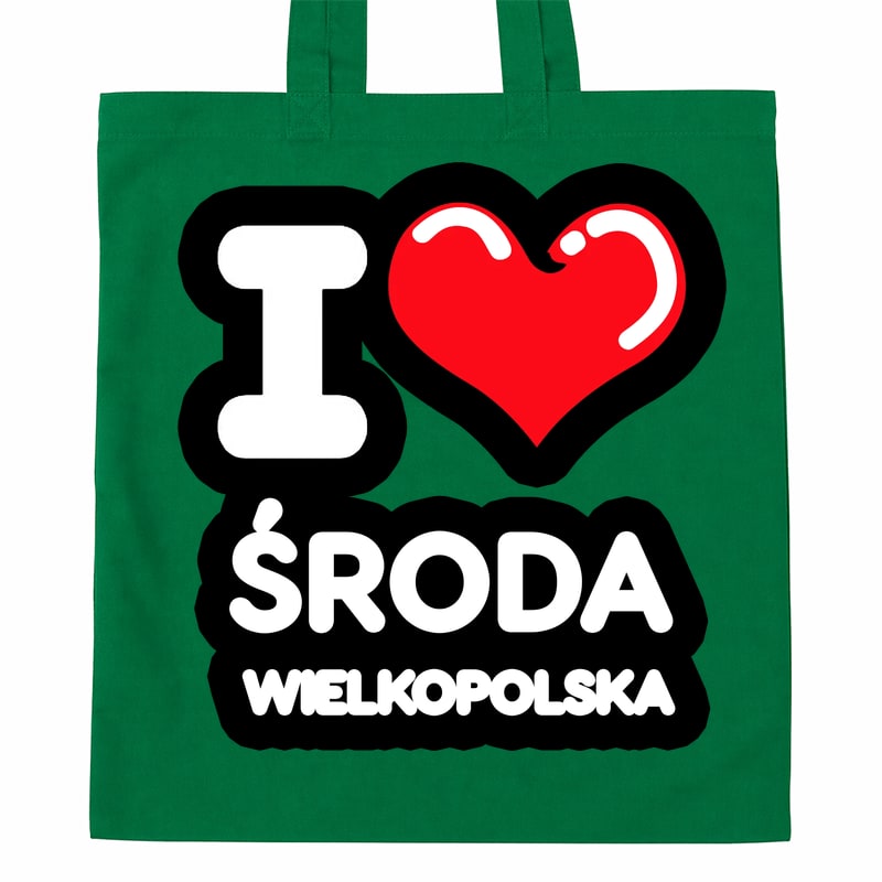 Torba bawełniana Kocham To Miasto Środa Wielkopolska - obrazek 3
