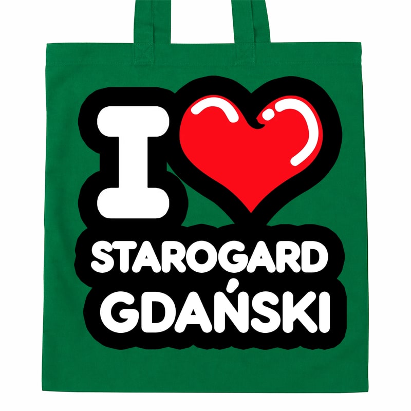 Torba bawełniana Kocham To Miasto Starogard Gdański - obrazek 3
