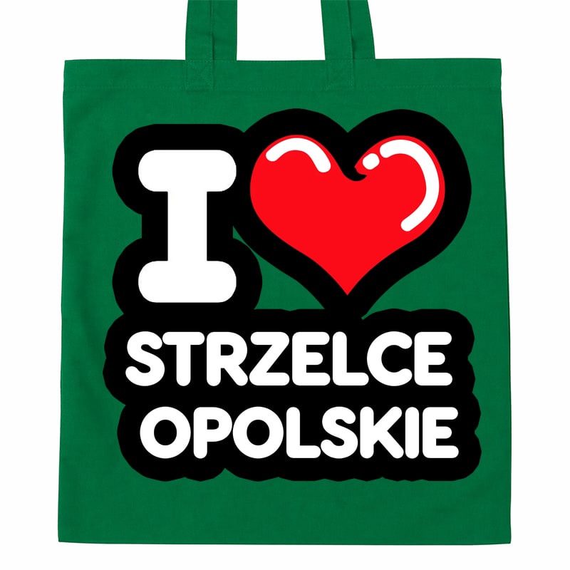 Torba bawełniana Kocham To Miasto Strzelce Opolskie - obrazek 3