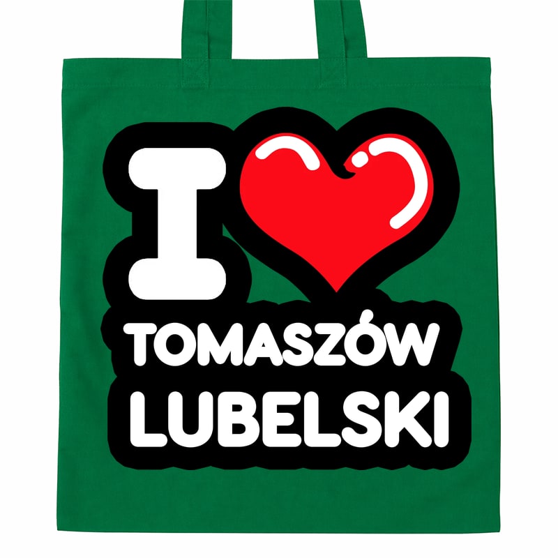 Torba bawełniana Kocham To Miasto Tomaszów Lubelski - obrazek 3