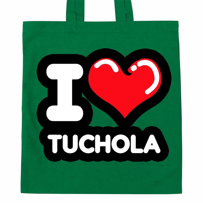 Torba bawełniana Kocham To Miasto Tuchola - obrazek 4