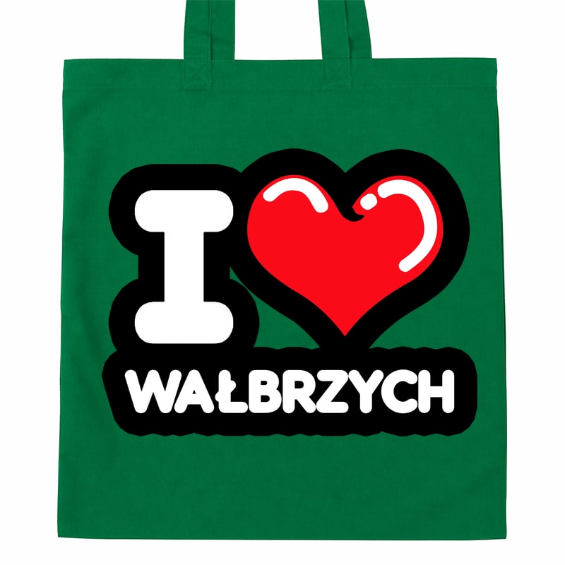 Torba bawełniana Kocham To Miasto Wałbrzych - obrazek 4