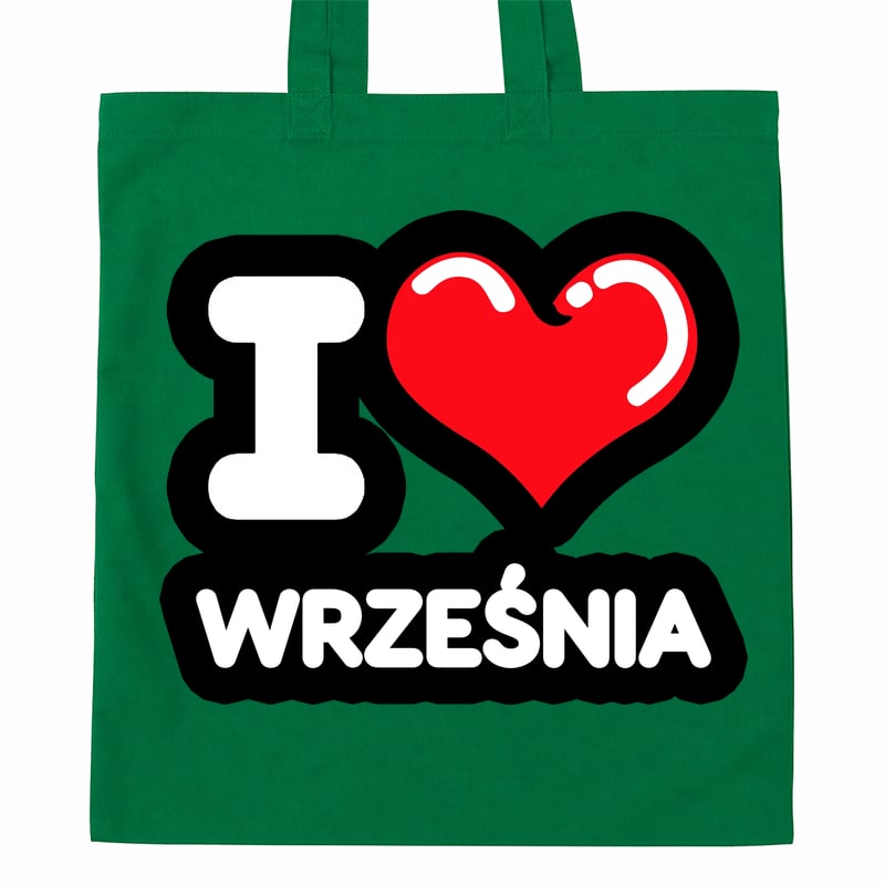 Torba bawełniana Kocham To Miasto Września - obrazek 4