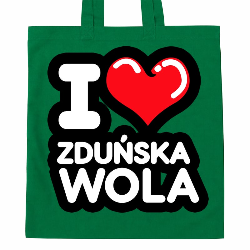 Torba bawełniana Kocham To Miasto Zduńska Wola - obrazek 3