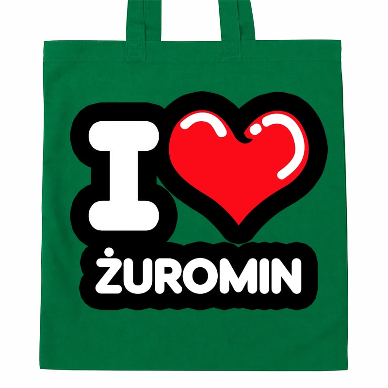 Torba bawełniana Kocham To Miasto Żuromin - obrazek 4
